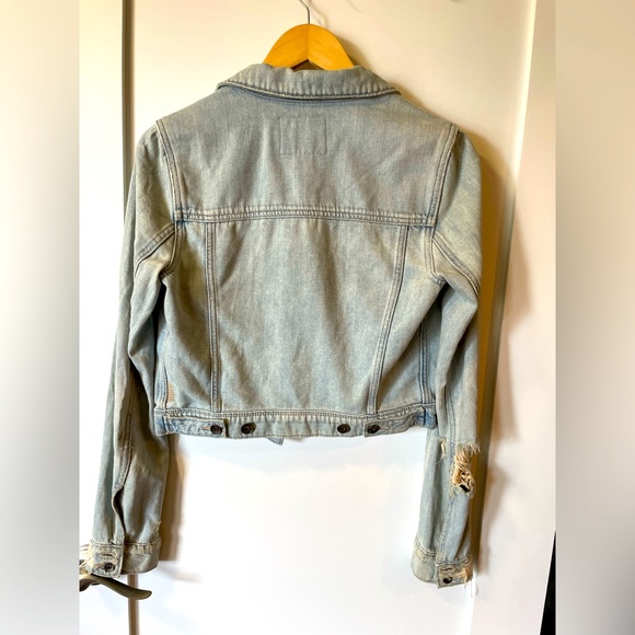 Paige | Washed Denim Crop Jacket - Picture 2 of 2